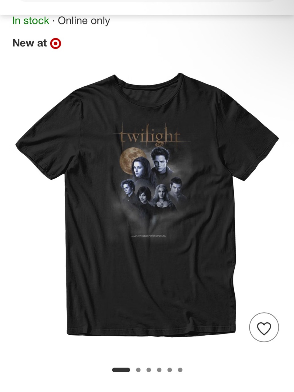 Twilight Graphic Short Sleeve Tee - Black